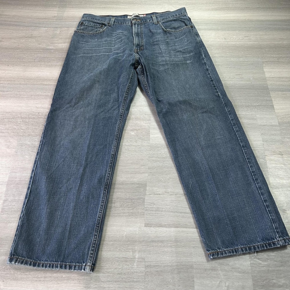 Levis 559 Relaxed Straight‎ Jeans Mens 36x30 Blue Distressed Denim Medium Wash